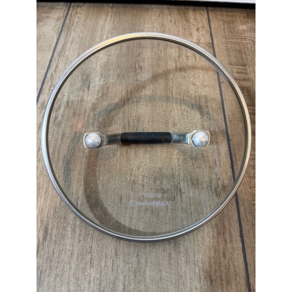 Select by Calphalon 6 Inch Tempered Glass Replacement Lid with Silicone Handle - Picture 3 of 5